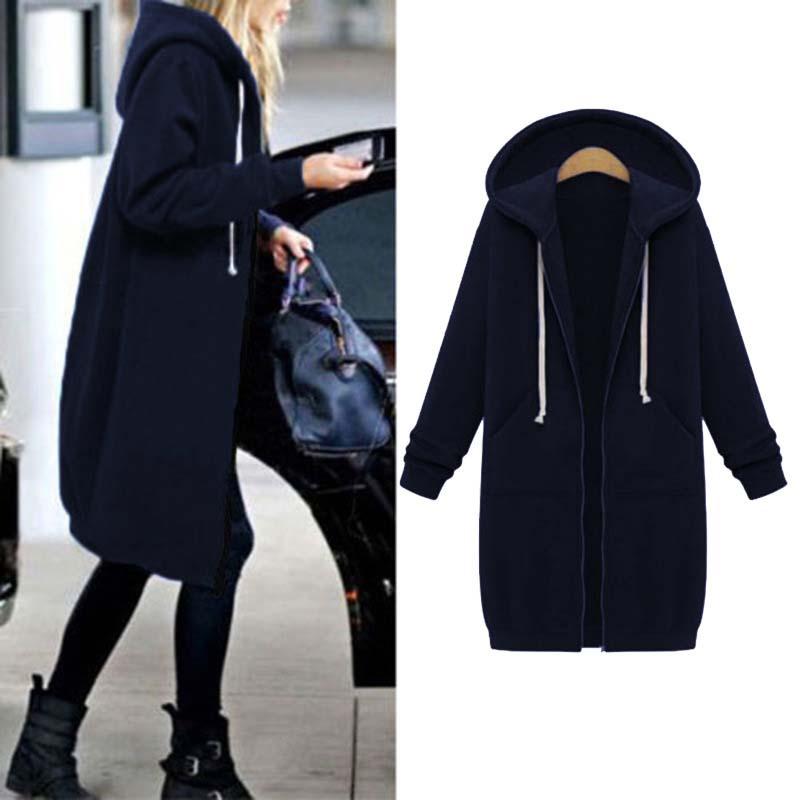 R&B | Chic Lange Sweatshirt-Jacke