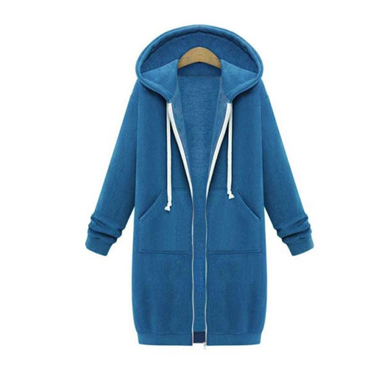R&B | Chic lange Sweatshirtjacke