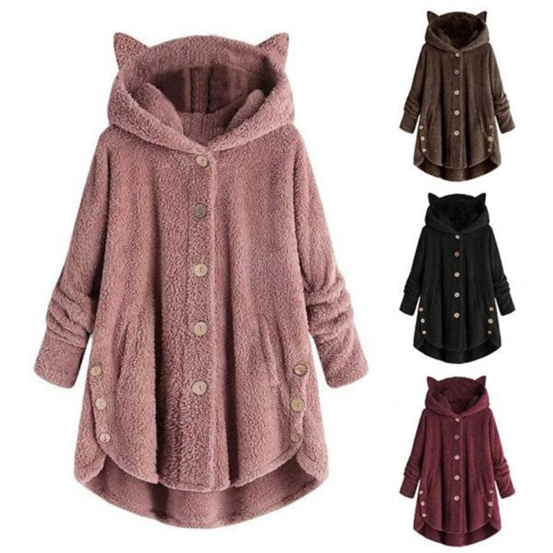 R&B | Plüsch Gefütterte Katzenjacke