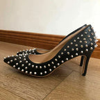 Iris | Silberne Spikes Stiletto Heels