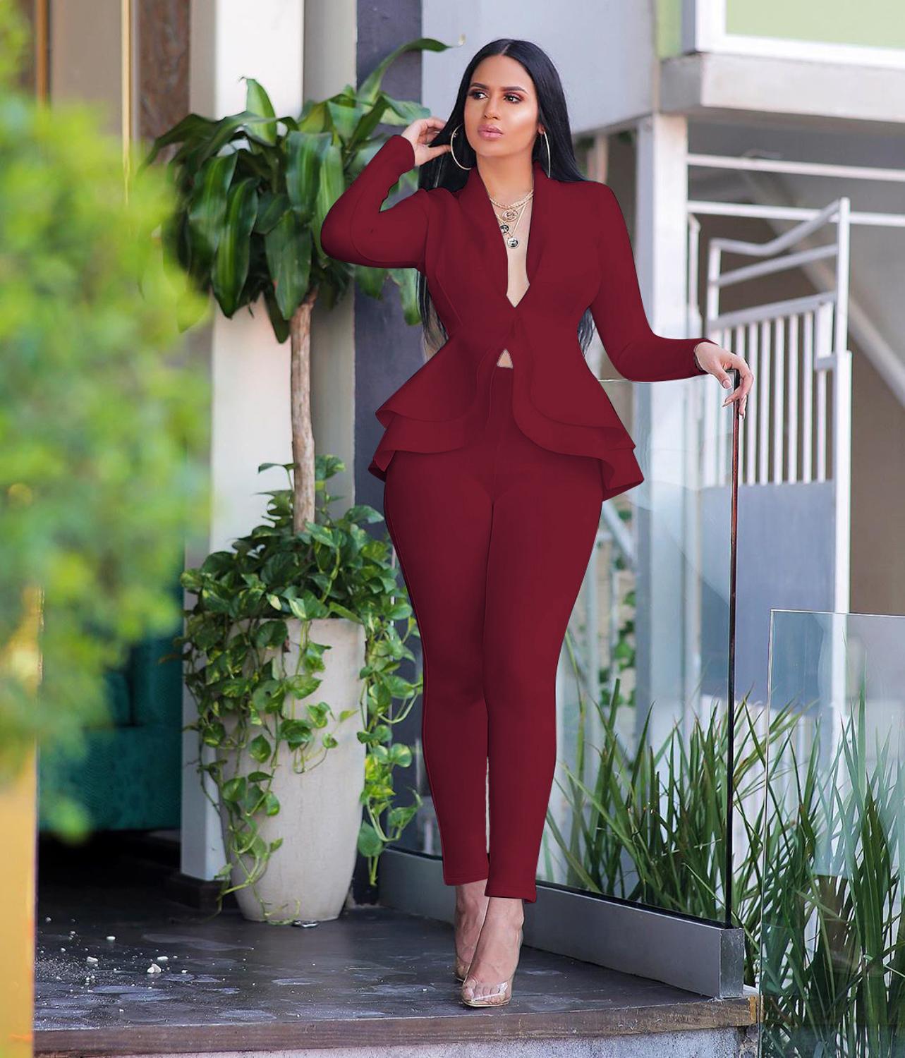 R&B | Blazer mit Volantärmeln