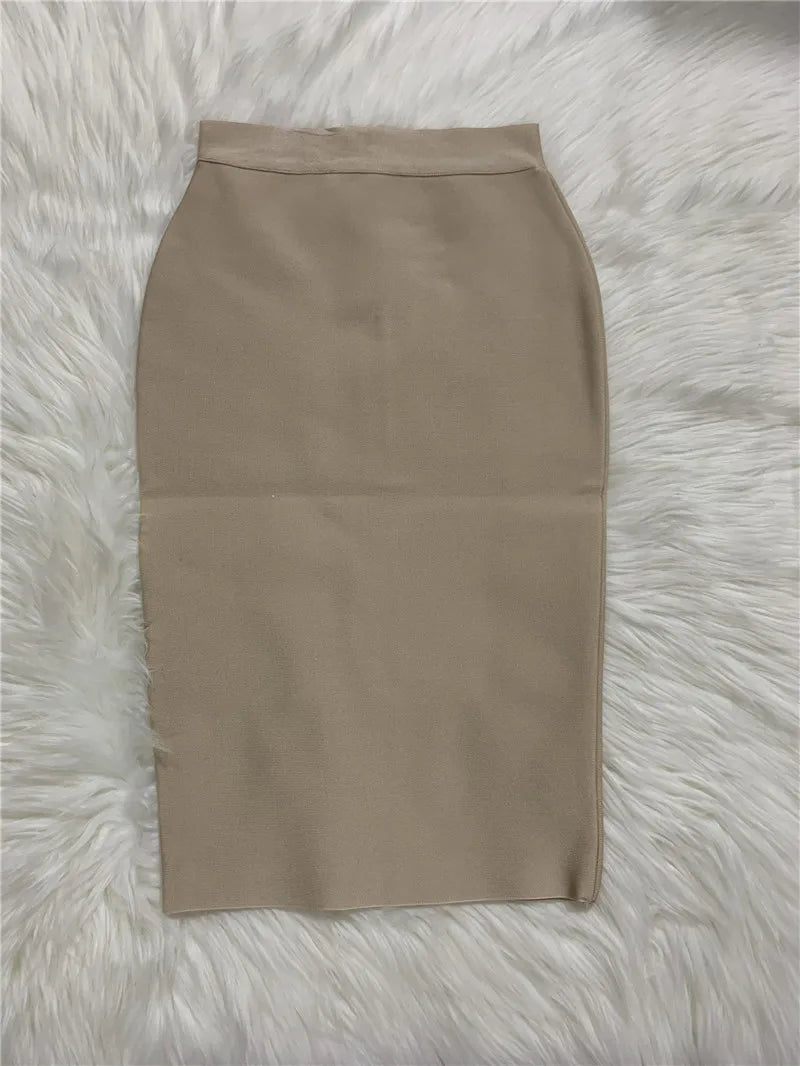 R&B | Frauen Neue Rayon Bandage Rock Elegante Bleistiftrock Berühmte Sexy Club Party Kleidung Vintage Vestios