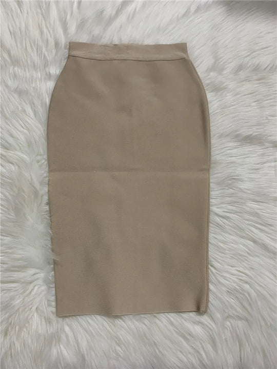R&B | Frauen Neue Rayon Bandage Rock Elegante Bleistiftrock Berühmte Sexy Club Party Kleidung Vintage Vestios