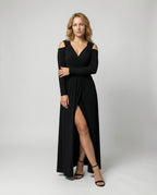 Elegantes Schlitz Abend Maxikleid | R&B