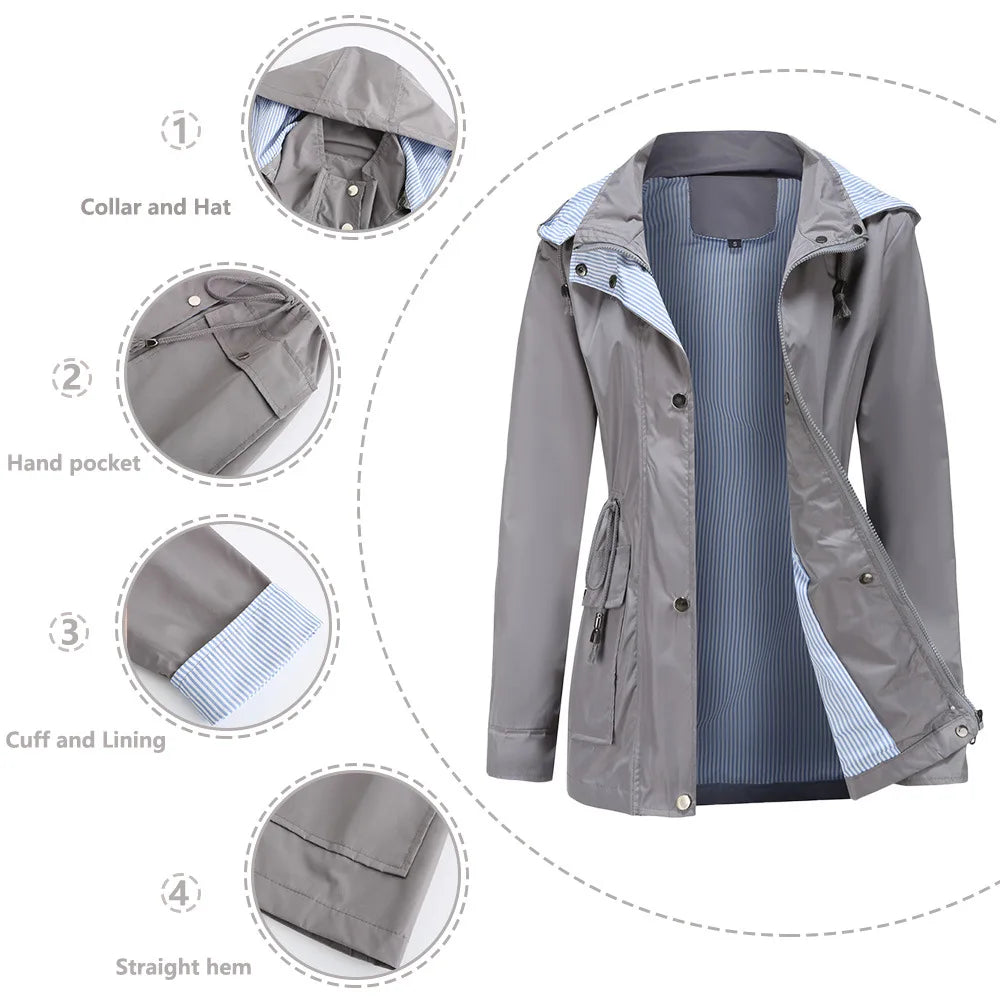 R&B | Vielseitige Windbreaker-Jacke Mit Kapuze