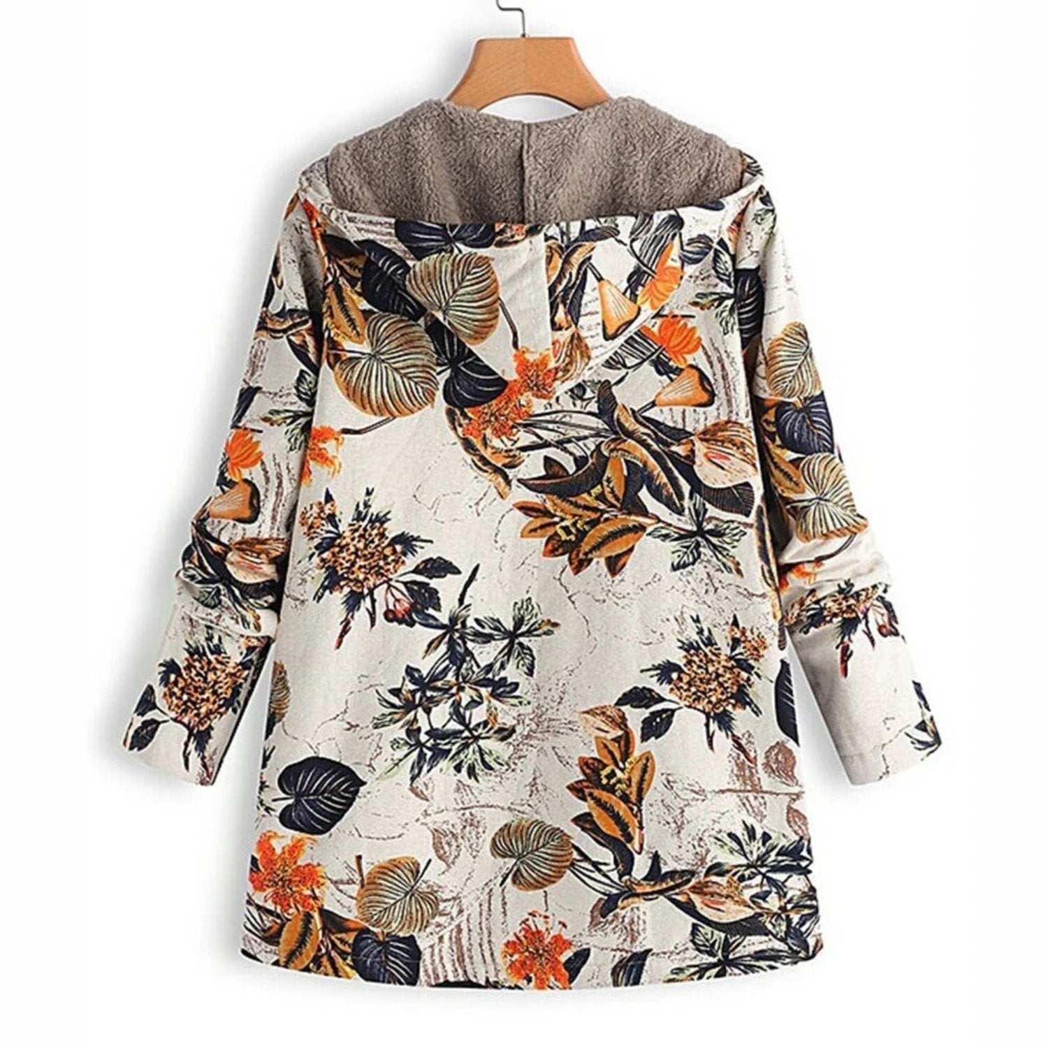 R&B | Warme Damenjacke Mit Blumenmuster