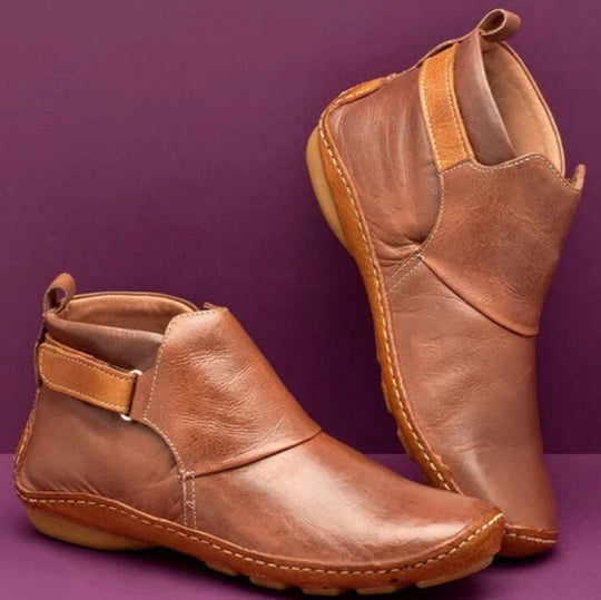 Imitatleder Damen Stiefeletten R&B