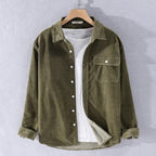 R&B | Langarm Overshirt Aus Weichem Denim