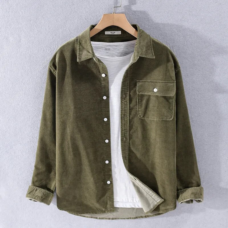 R&B | Langarm Overshirt Aus Weichem Denim