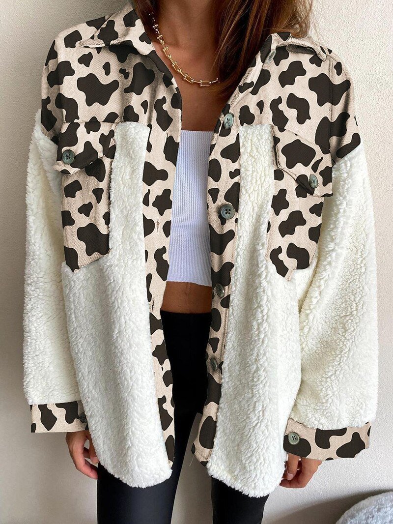 R&B | MODACHIC Karierte Lammwolljacke