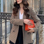 R&B | Karierter Blazer mit langen Ärmeln