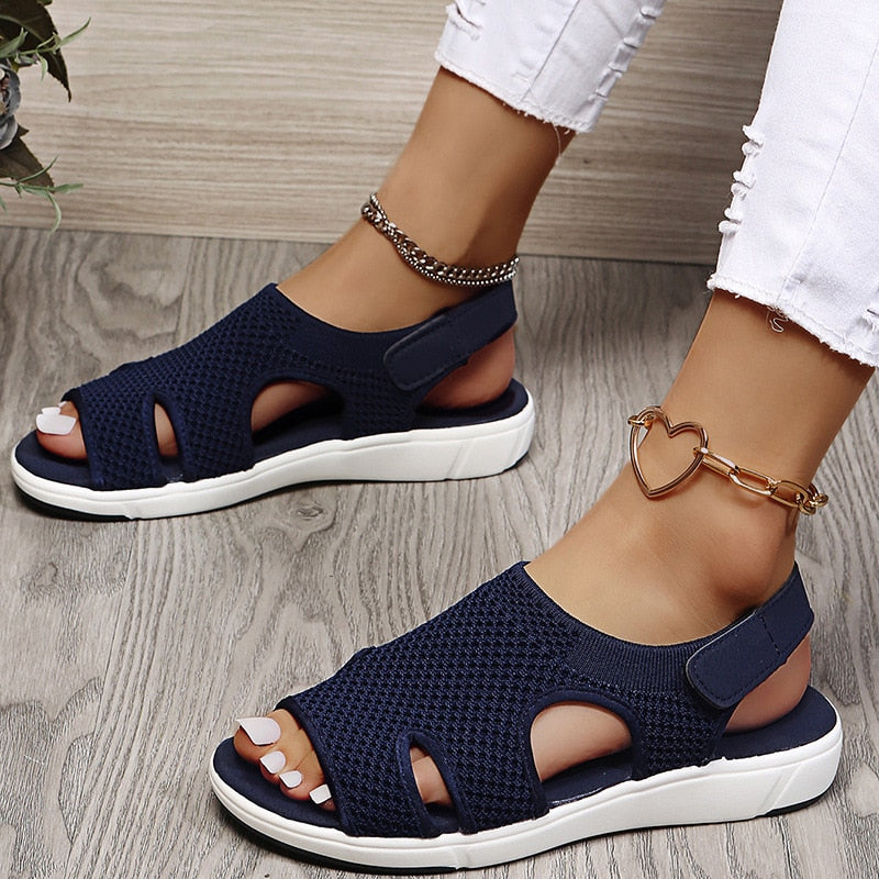 Weiche orthopädische Sommersandalen für Damen