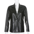 R&B | MODACHIC Freizeitblazer aus PU-Leder