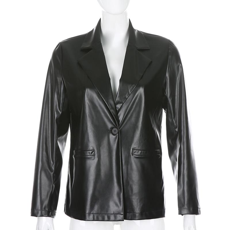R&B | MODACHIC Freizeitblazer aus PU-Leder