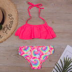 R&B | Neu Falbala Kids BadR&Bekleidung Badeanzug Neuer Druck Mädchen Kid Bikini Set 5 14 Jahre Kinder Bandage Schwimmanzug Strandbekleidung A247