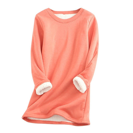 R&B | Weicher Pullover mit Fleece-futter Warm und Bequem Perfekt für Heimeligkeit