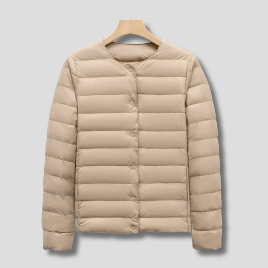 R&B | Tragbare Wattierte Jacke Ohne Kragen für Frühling und Winter