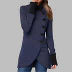 R&B | Stilvolle Taillierte Jacke mit Hohem Kragen