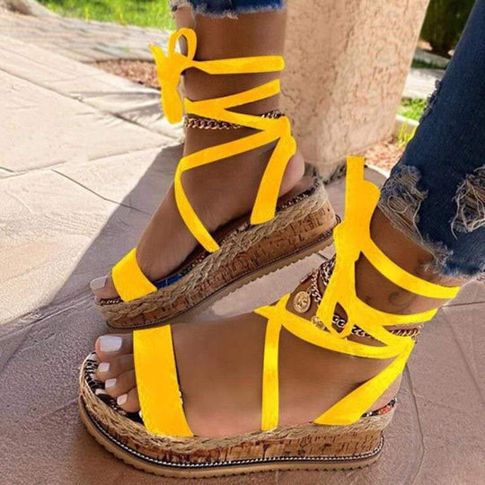 Strap Cross Frauen Sandalen R&B