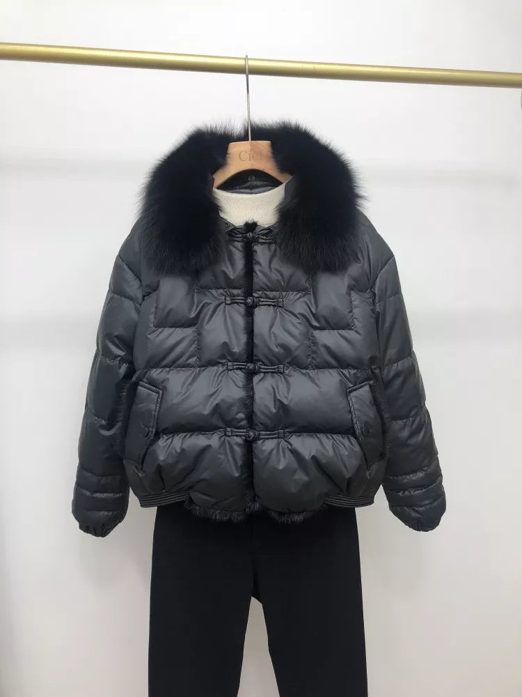 R&B | Lockere Pufferjacke - Warm & Vintage