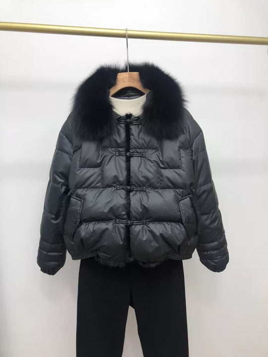 R&B | Lockere Pufferjacke - Warm & Vintage