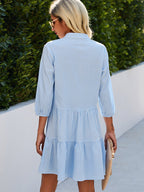 Himmelblaues Sommerkleid