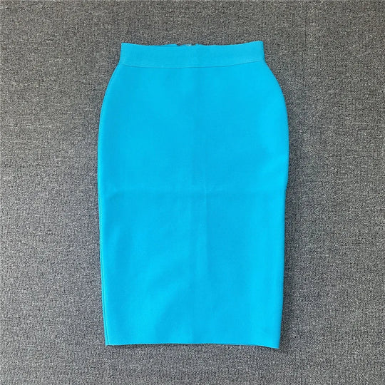 R&B | Frauen Neue Rayon Bandage Rock Elegante Bleistiftrock Berühmte Sexy Club Party Kleidung Vintage Vestios
