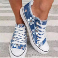 Blumenmuster Canvas Flachschuhe R&B