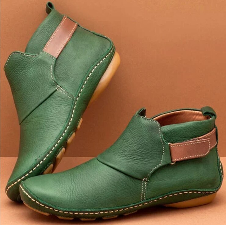 Imitatleder Damen Stiefeletten R&B