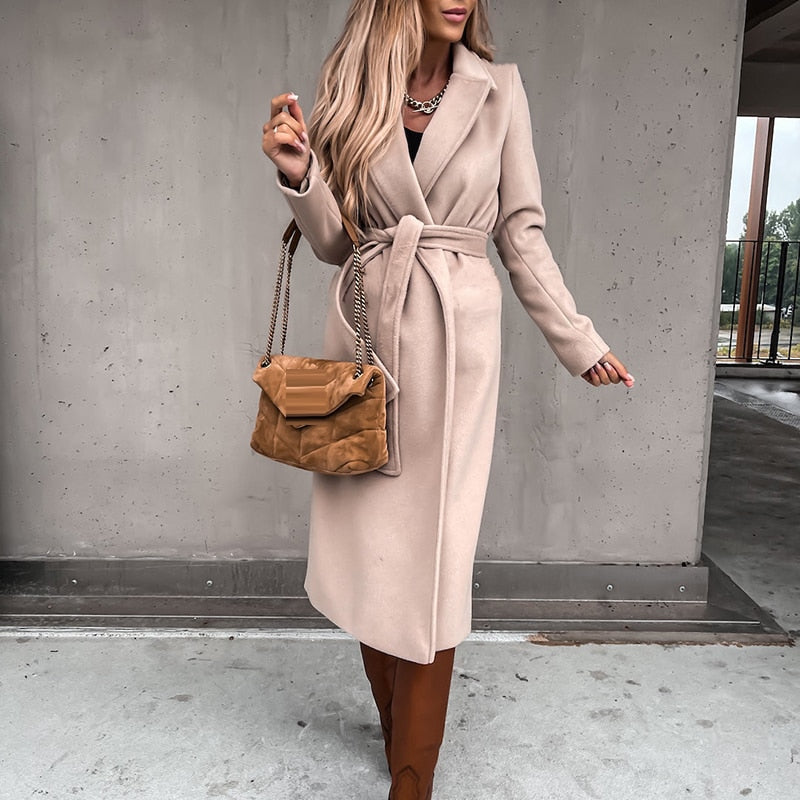 R&B | Winterjacke mit Bindegürtel