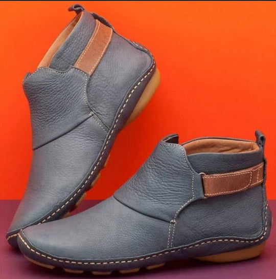 Imitatleder Damen Stiefeletten R&B