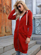 R&B | Chic Lange Sweatshirt-Jacke