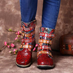 R&B | Grakosystiefel mit Retro-Metall und Schnallenverzierung