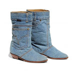 R&B | Jeansstiefeletten mit kleinem Absatz