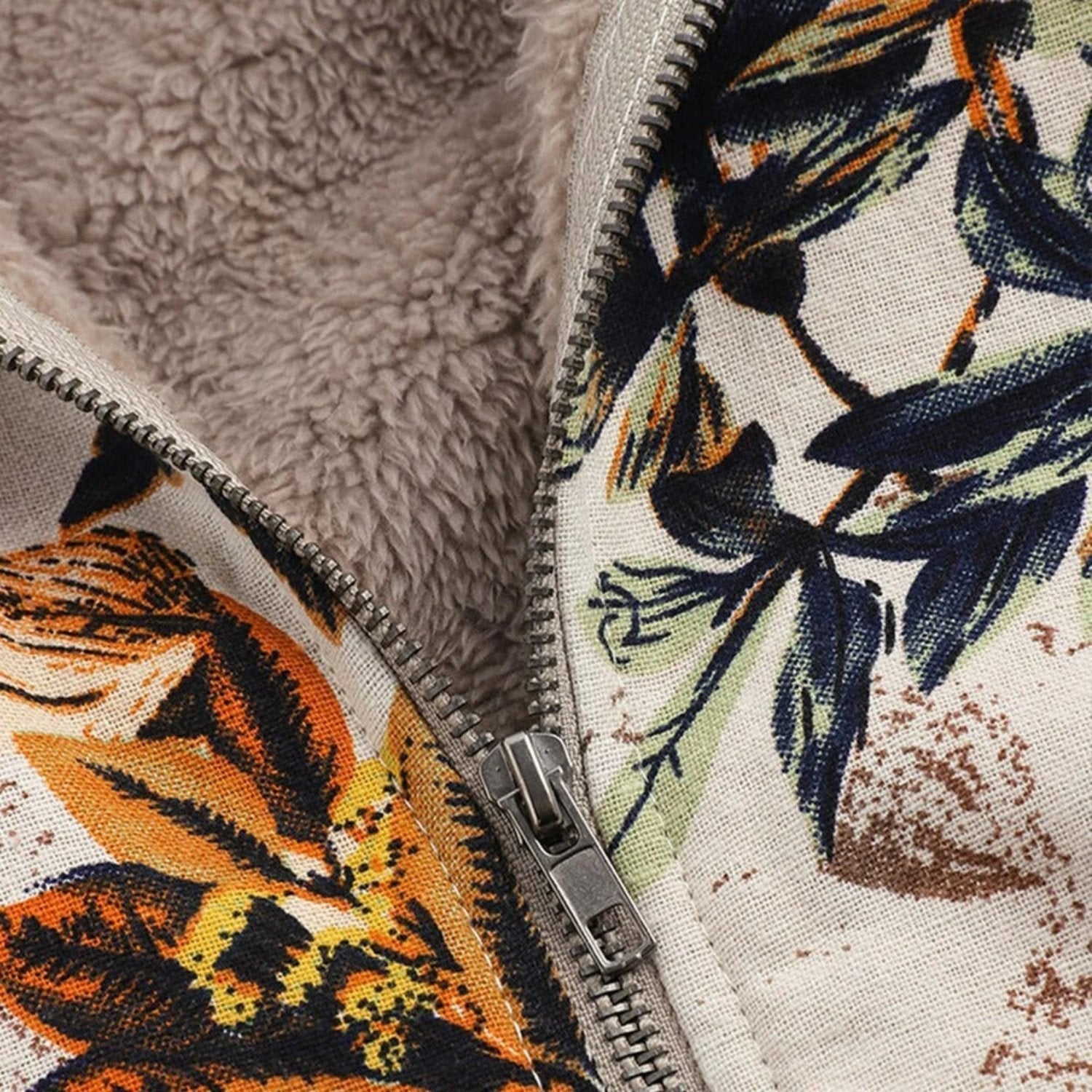 R&B | Warme Damenjacke Mit Blumenmuster