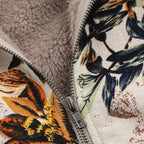 R&B | Warme Damenjacke Mit Blumigem Design