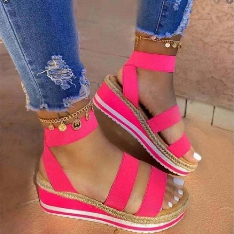 Strap Cross Frauen Sandalen R&B