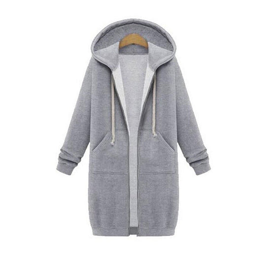 R&B | Chic Lange Sweatshirt-Jacke