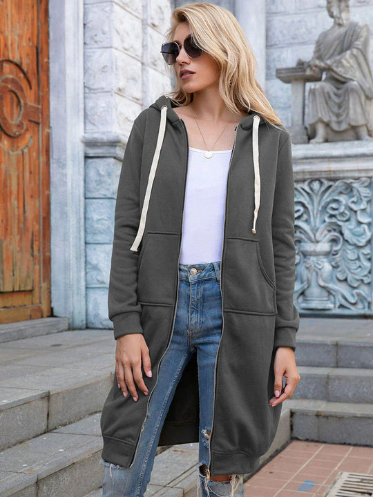 R&B | Schicke lange Sweatshirtjacke
