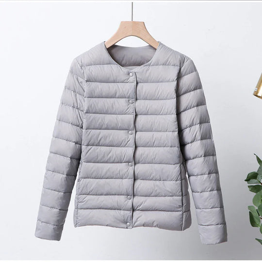 R&B | Faltbare Pufferjacke mit Druckknopfverschluss