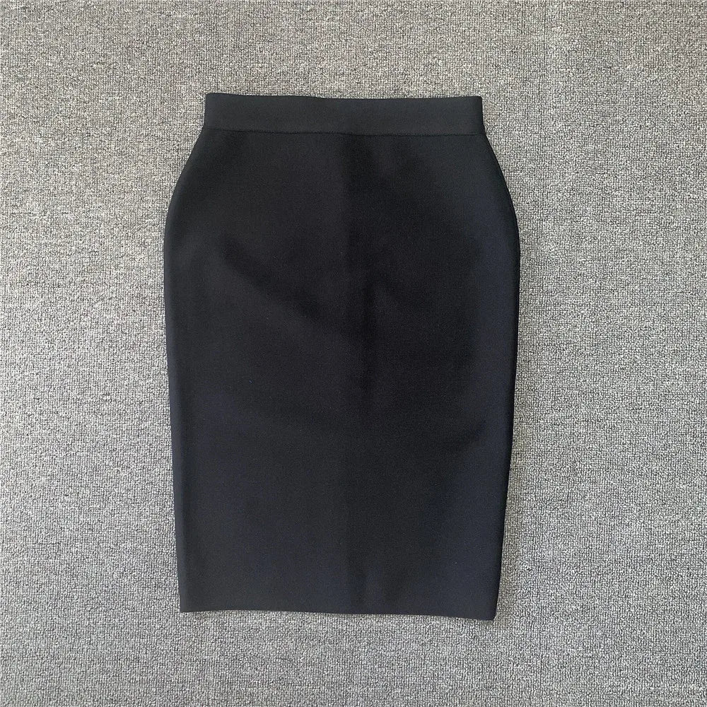R&B | Frauen Neue Rayon Bandage Rock Elegante Bleistiftrock Berühmte Sexy Club Party Kleidung Vintage Vestios