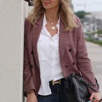 R&B | Karierter Blazer mit langen Ärmeln