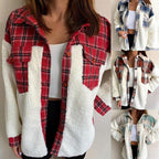R&B | MODACHIC Karierte Lammwolljacke