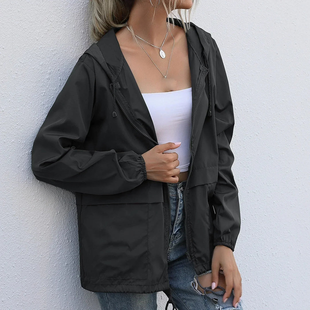 R&B | Winddichtes Sommerjacke mit Kapuze für Frauen