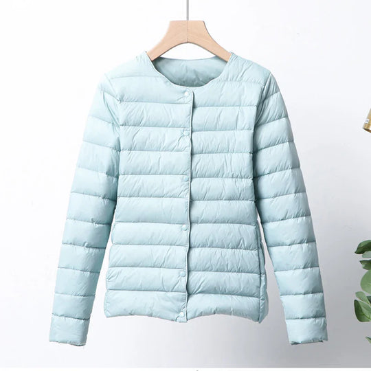 R&B | Faltbare Pufferjacke mit Druckknopfverschluss
