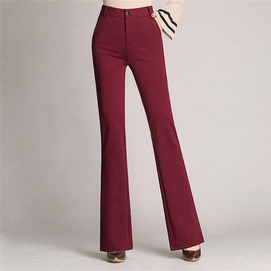 R&B | Taillierte Flared Slim-Fit Hose