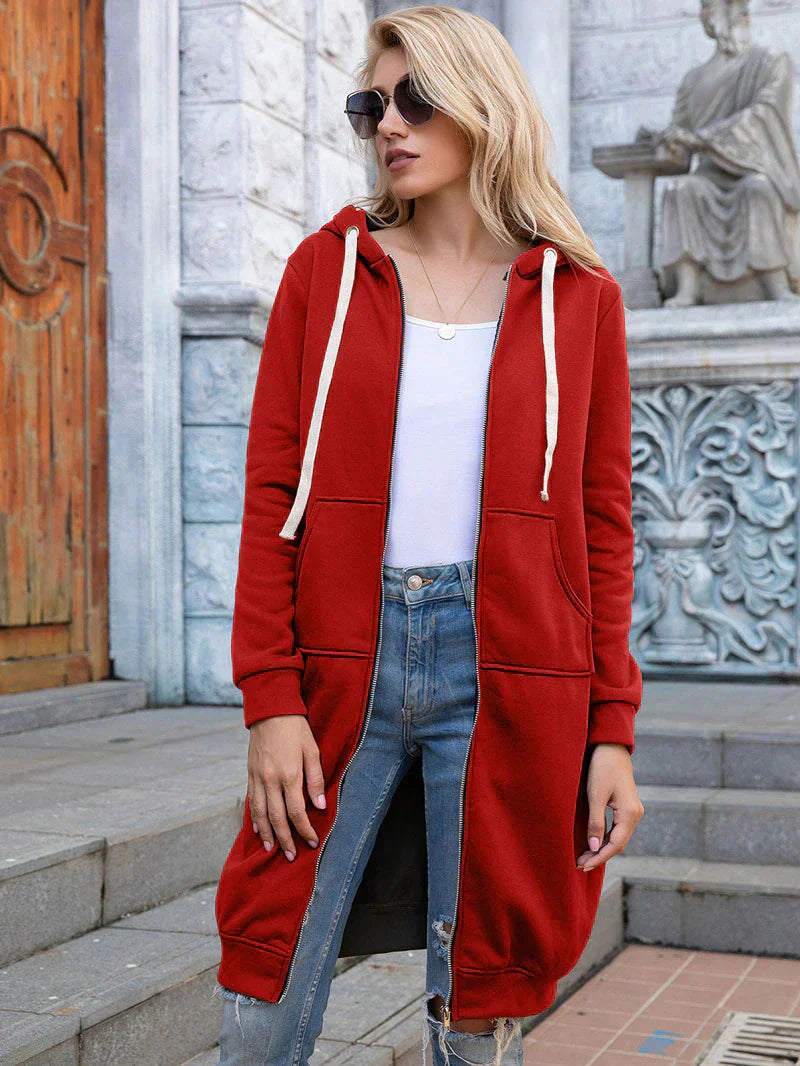 R&B | Schicke lange Sweatshirtjacke