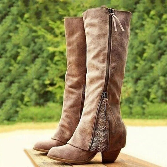 R&B | Weinlese High Heeled Stiefel