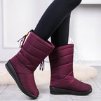 R&B | Wasserdichte Ultraleichte Kunstfell Gefütterte Quastenschnee Stiefel