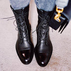 Damen Stiefel Klassisch Synthetisches Leder Elegante Passform R&B